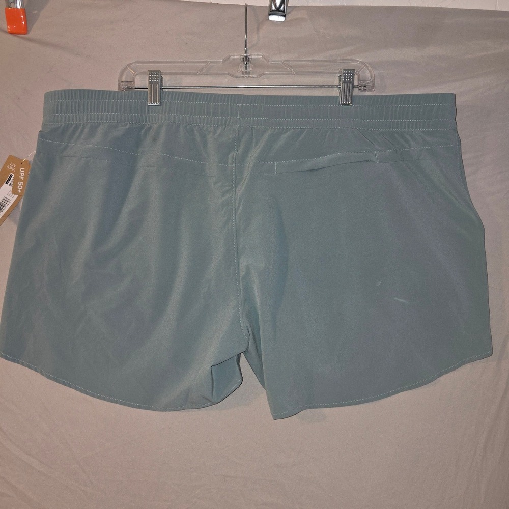 Eddie Bauer Departure Shorts XXL Women Light Blue UPF 50+ Drawstring Hiking - Picture 7 of 11